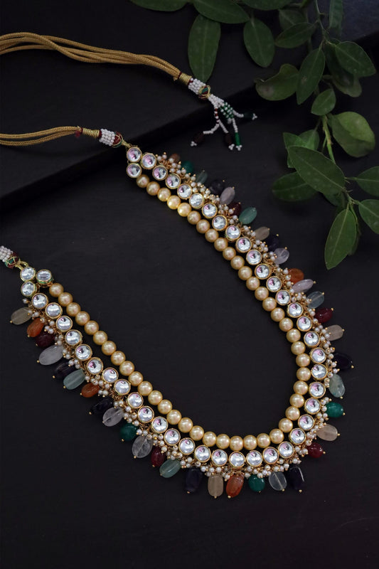 Kundan & Bead Embellished Necklace 