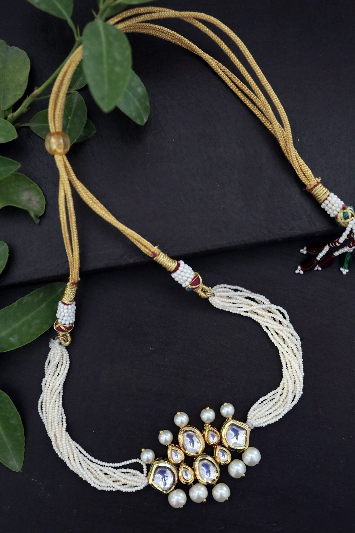 Kundan Embellished Multistrand Choker 