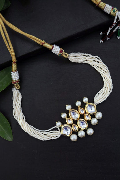 Kundan Embellished Multistrand Choker 