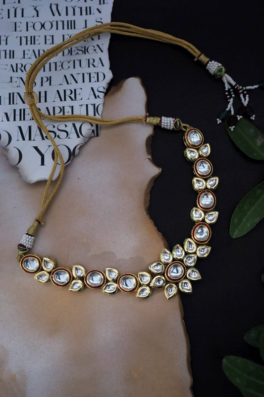 Floral Kundan Embellished Choker 