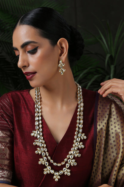 Kundan Encrusted Necklace Set 