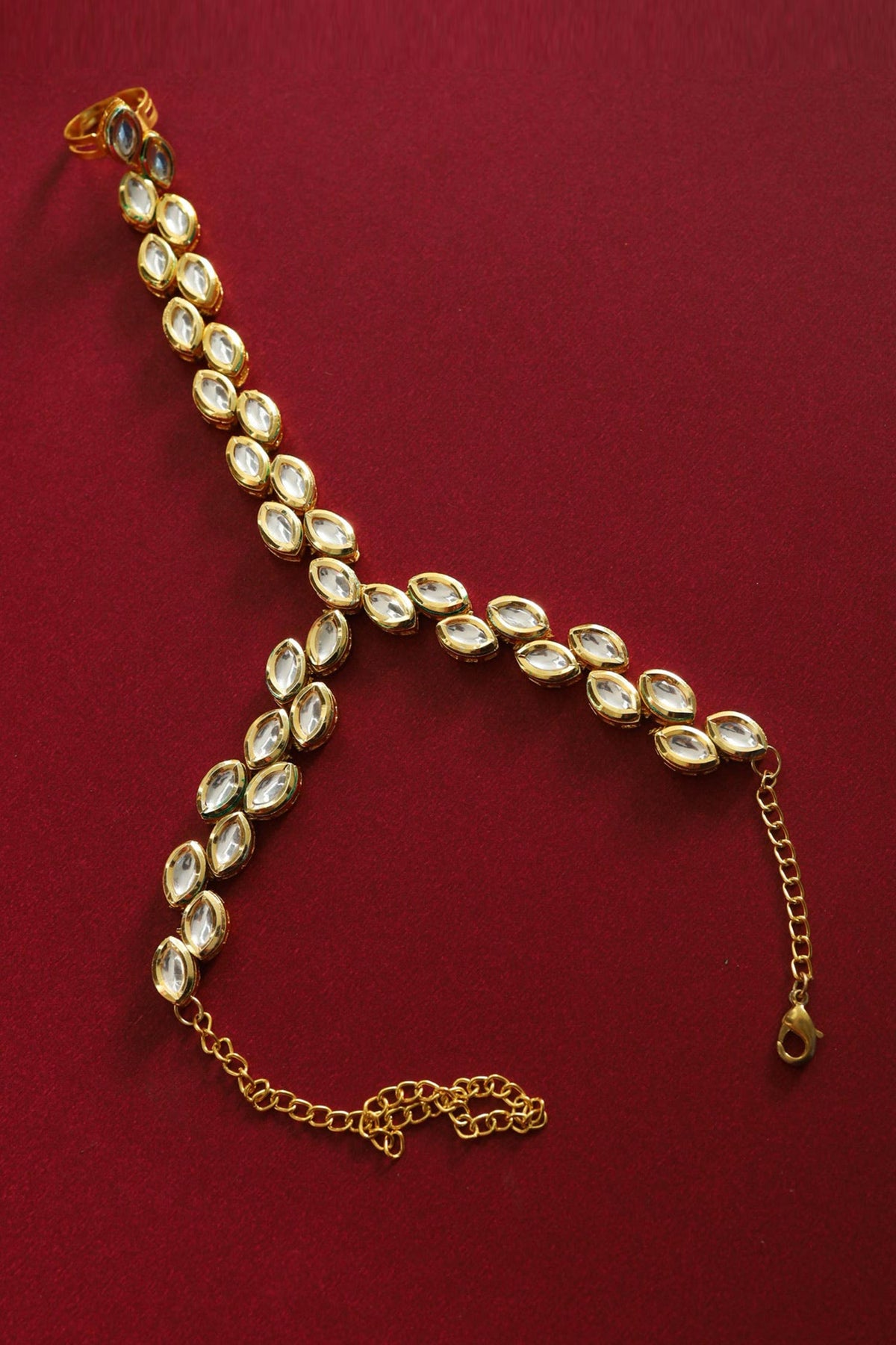 Kundan Encrusted Hathphool 