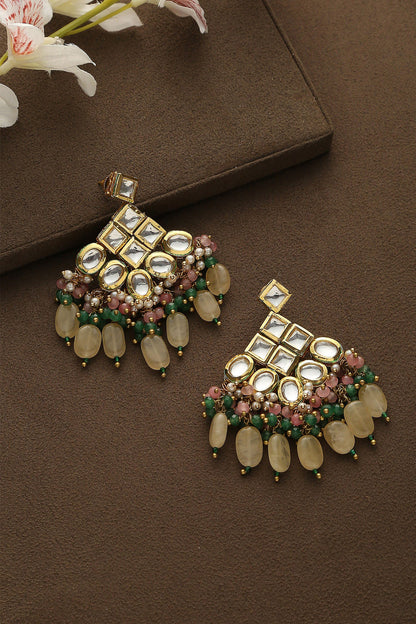 Upma Kundan & Stone Embellished Earrings 