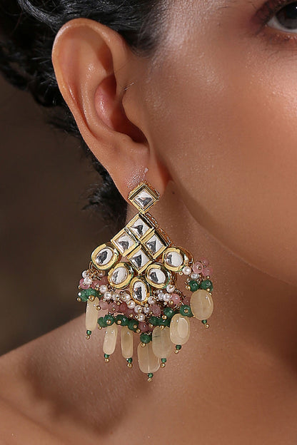 Upma Kundan & Stone Embellished Earrings 