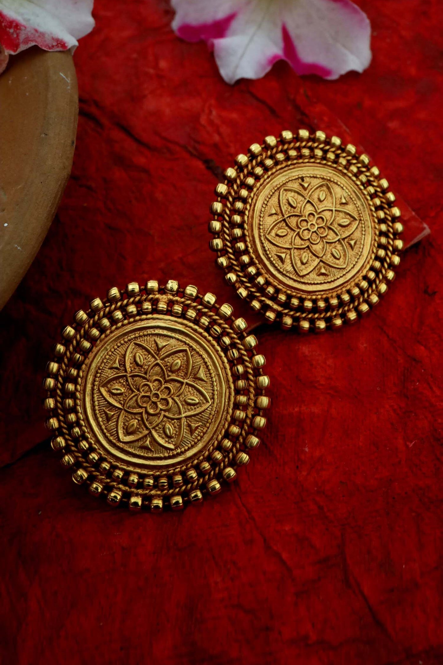 Embossed Carved Studs 