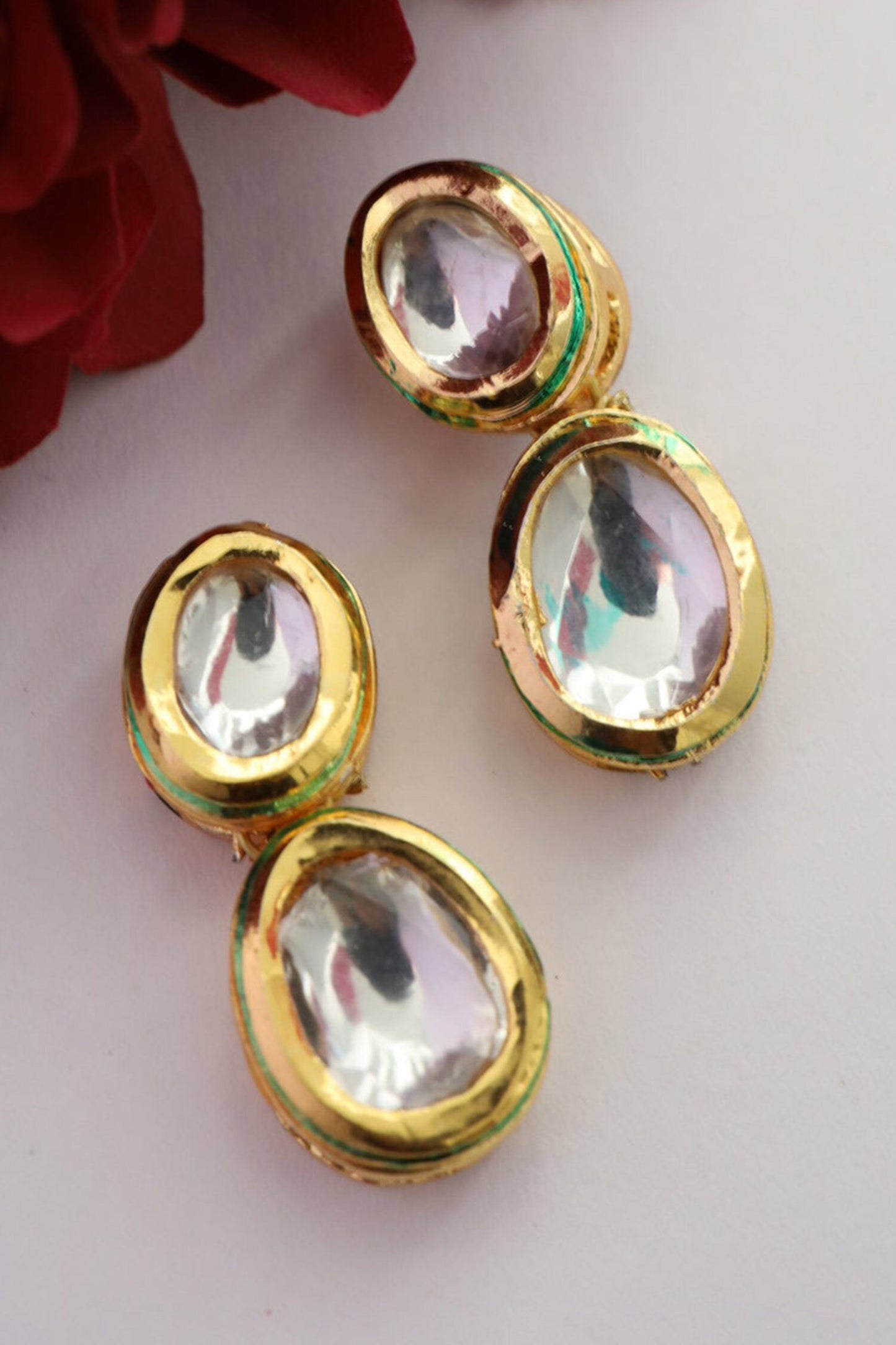Kundan Encrusted Earrings 