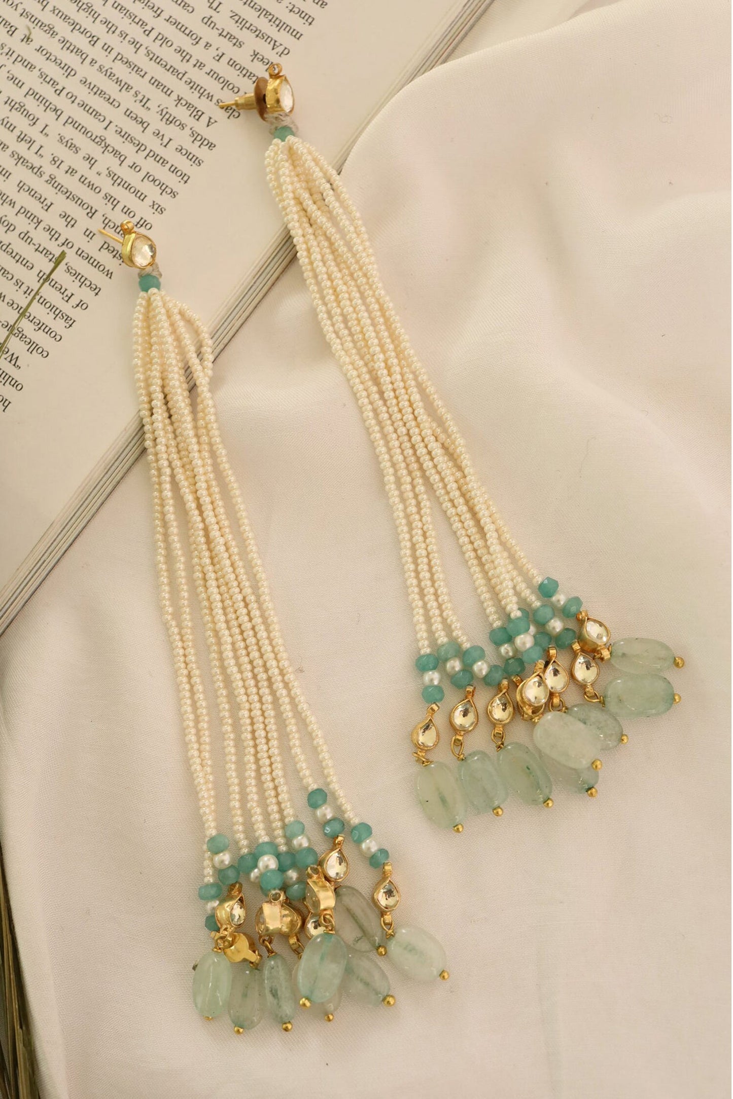 Pearl Embellished Danglers 