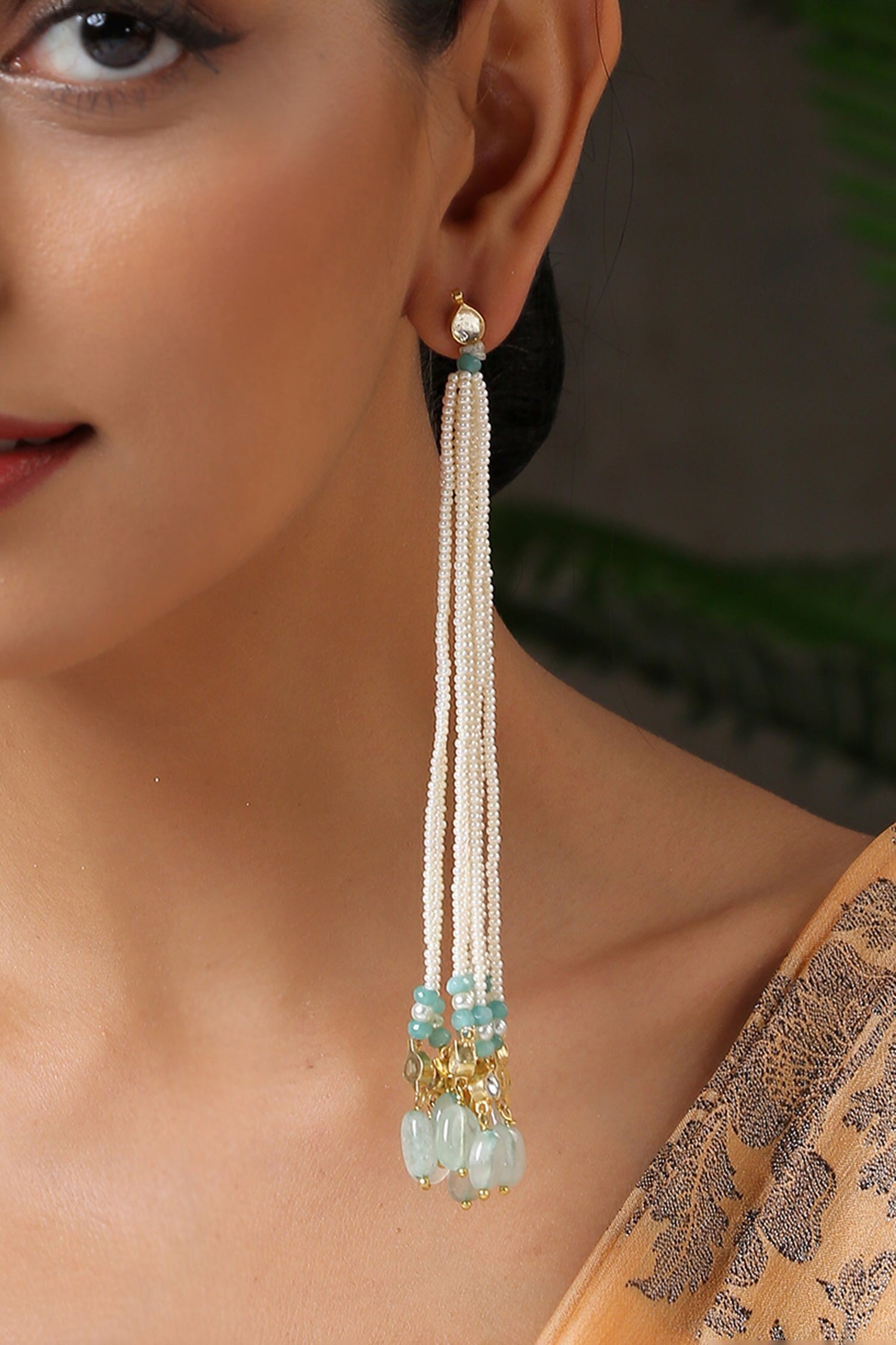 Pearl Embellished Danglers 