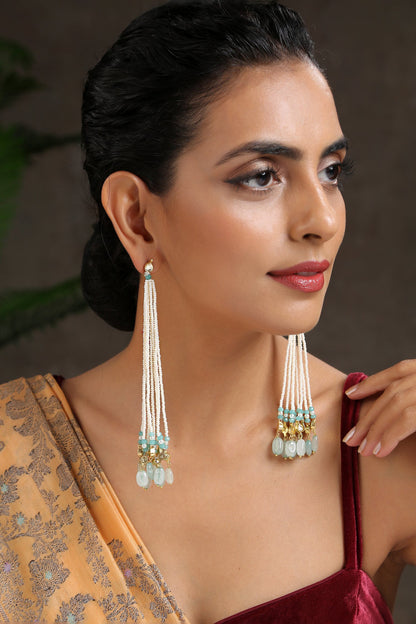 Pearl Embellished Danglers 