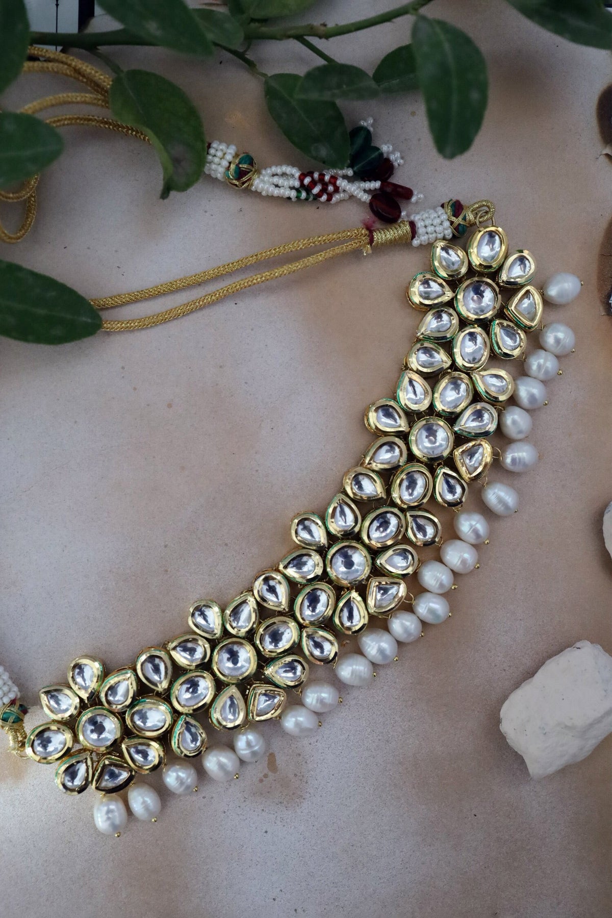 Aparna Kundan Embellished Choker Set 