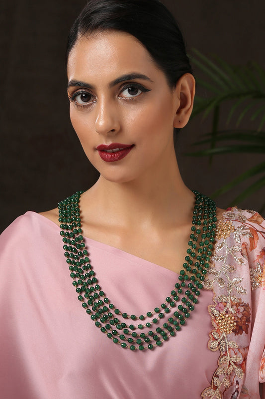 Stone Embellished Layered Necklace 