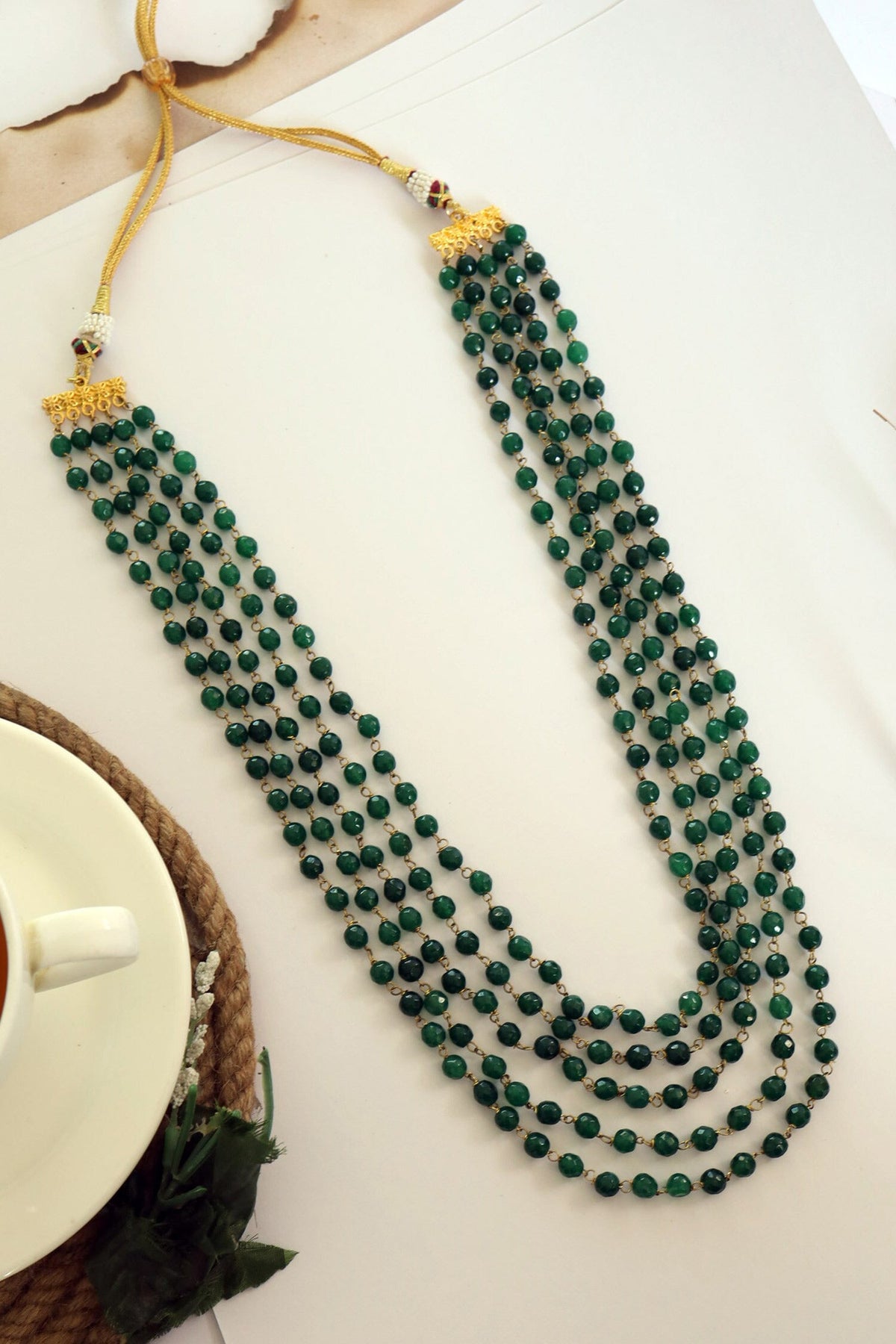 Stone Embellished Layered Necklace 