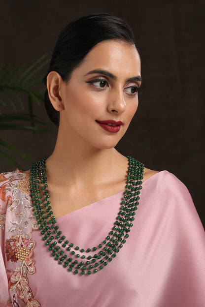 Stone Embellished Layered Necklace 