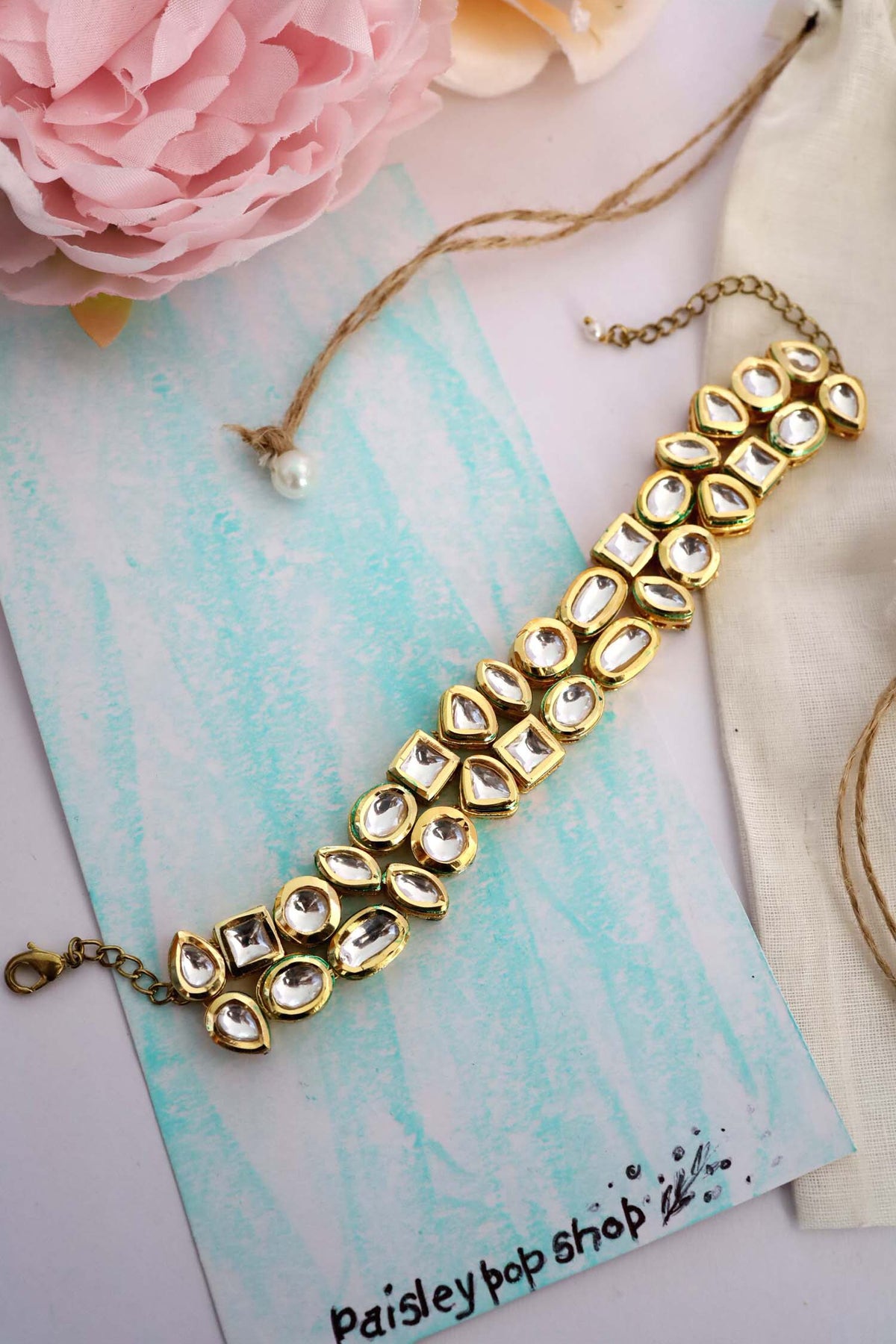 Kundan Embellished Bracelet 