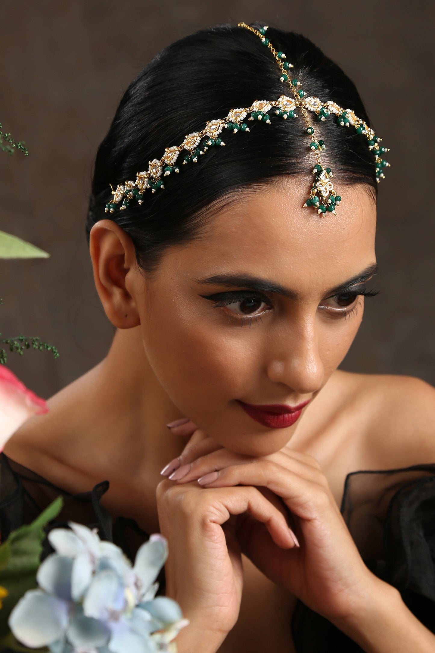 Kundan Embellished Mathapatti 