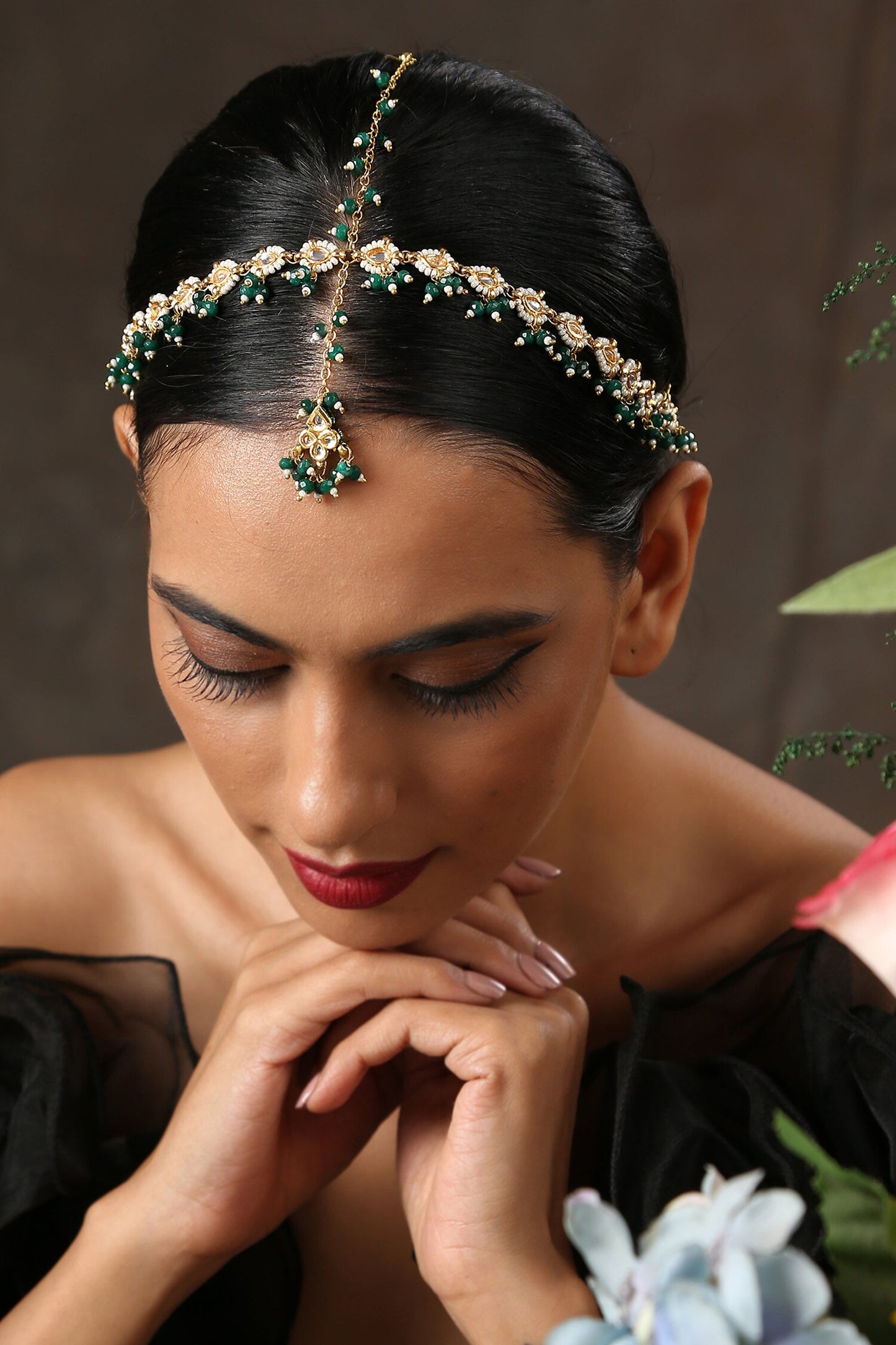 Kundan Embellished Mathapatti 