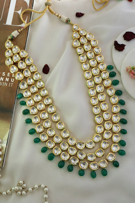 Kundan Studded Layered Necklace 