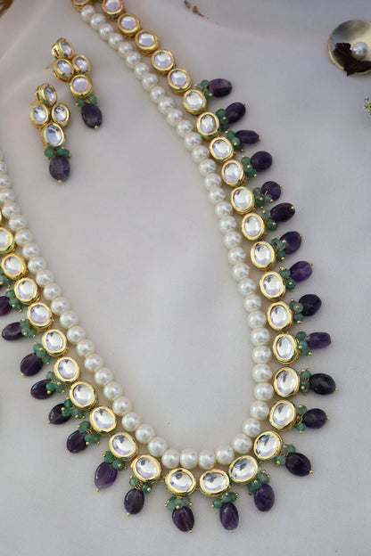 Kashika Kundan Embellished Necklace Set 