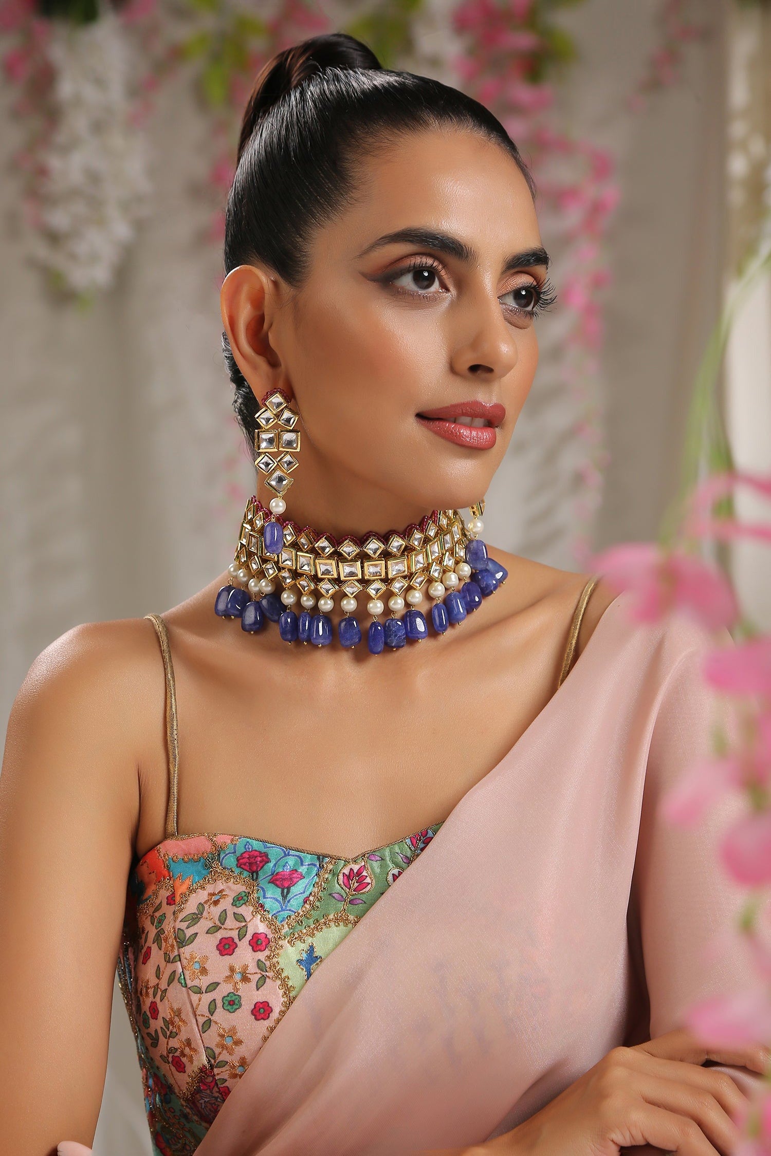 Kundan Embellished Choker Set 