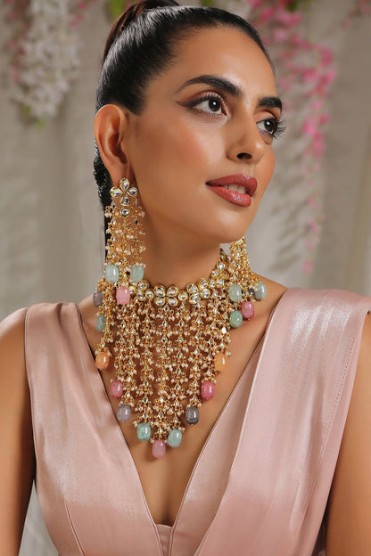 Kundan Embellished Choker Set 