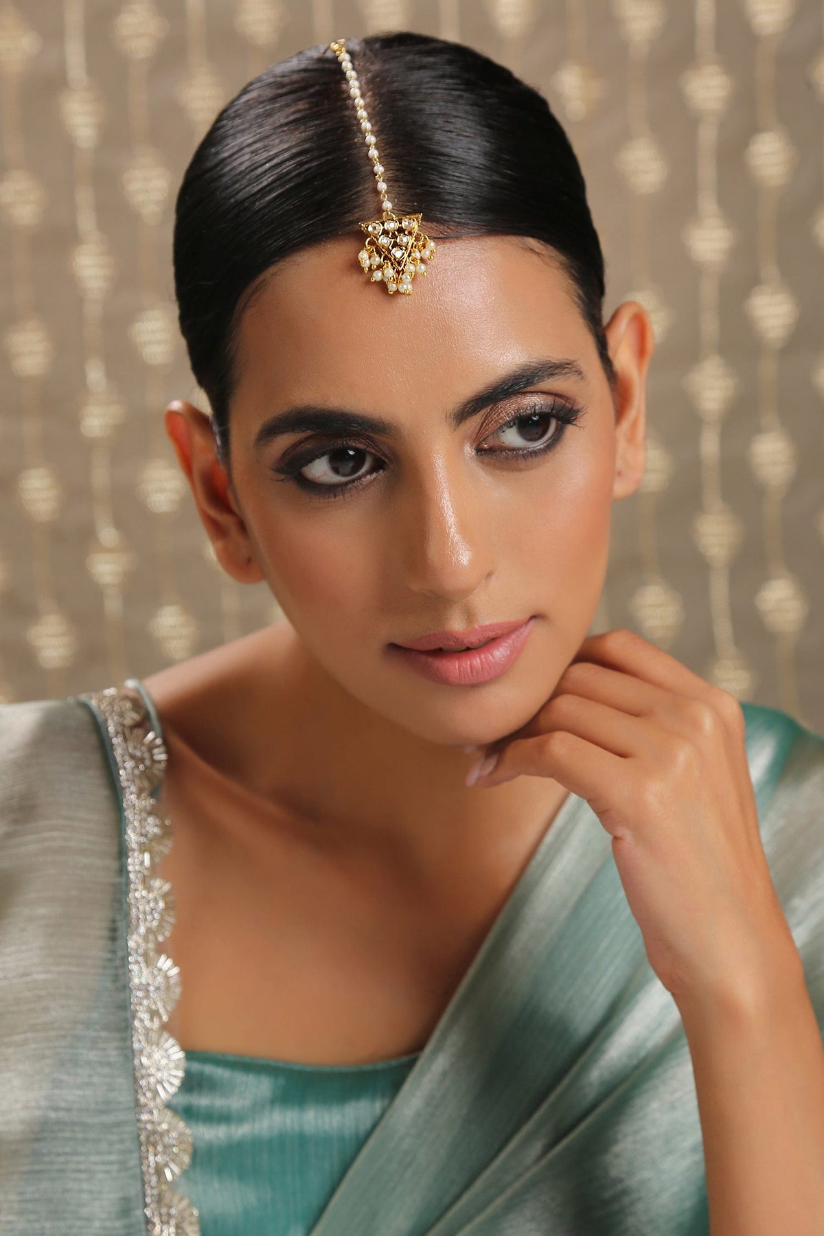 Polki Embellished Maangtikka 