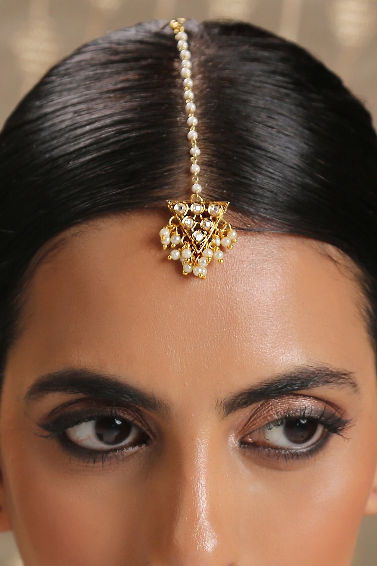 Polki Embellished Maangtikka 