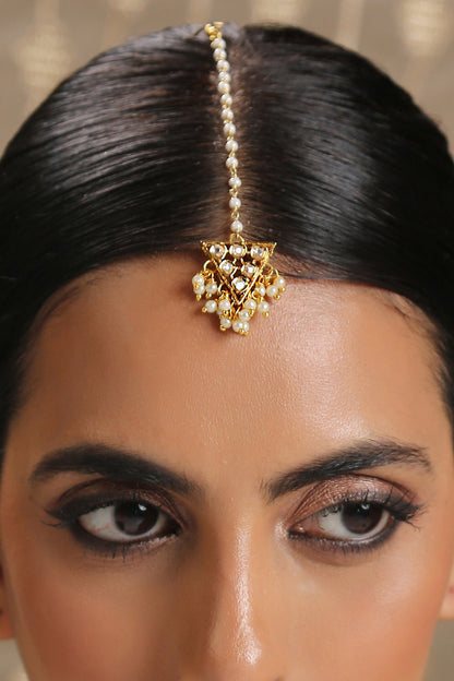 Polki Embellished Maangtikka 