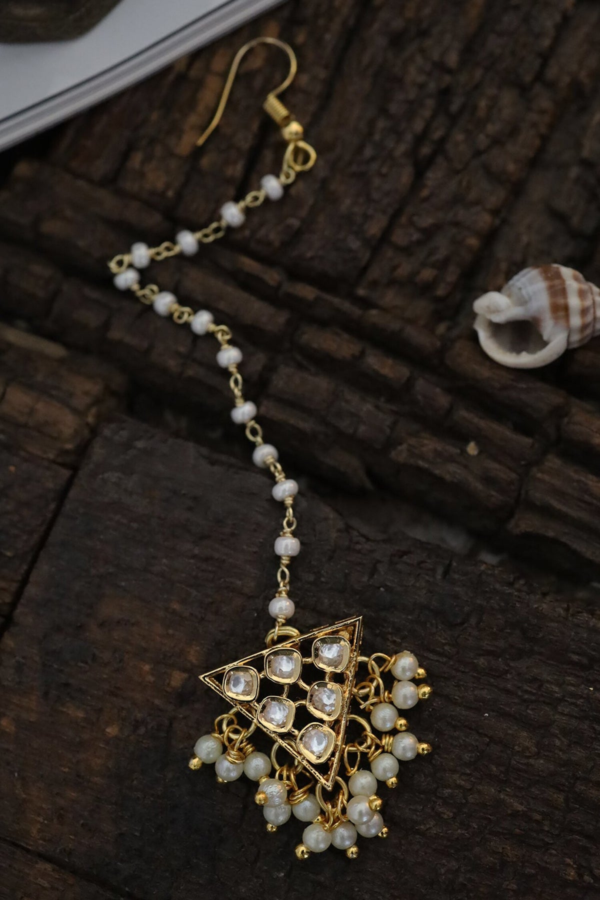 Polki Embellished Maangtikka 