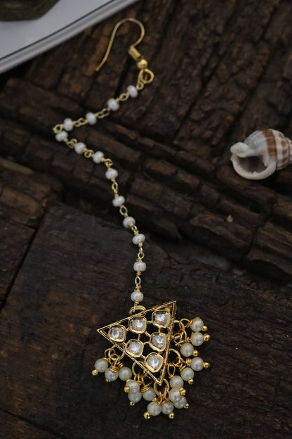 Polki Embellished Maangtikka 