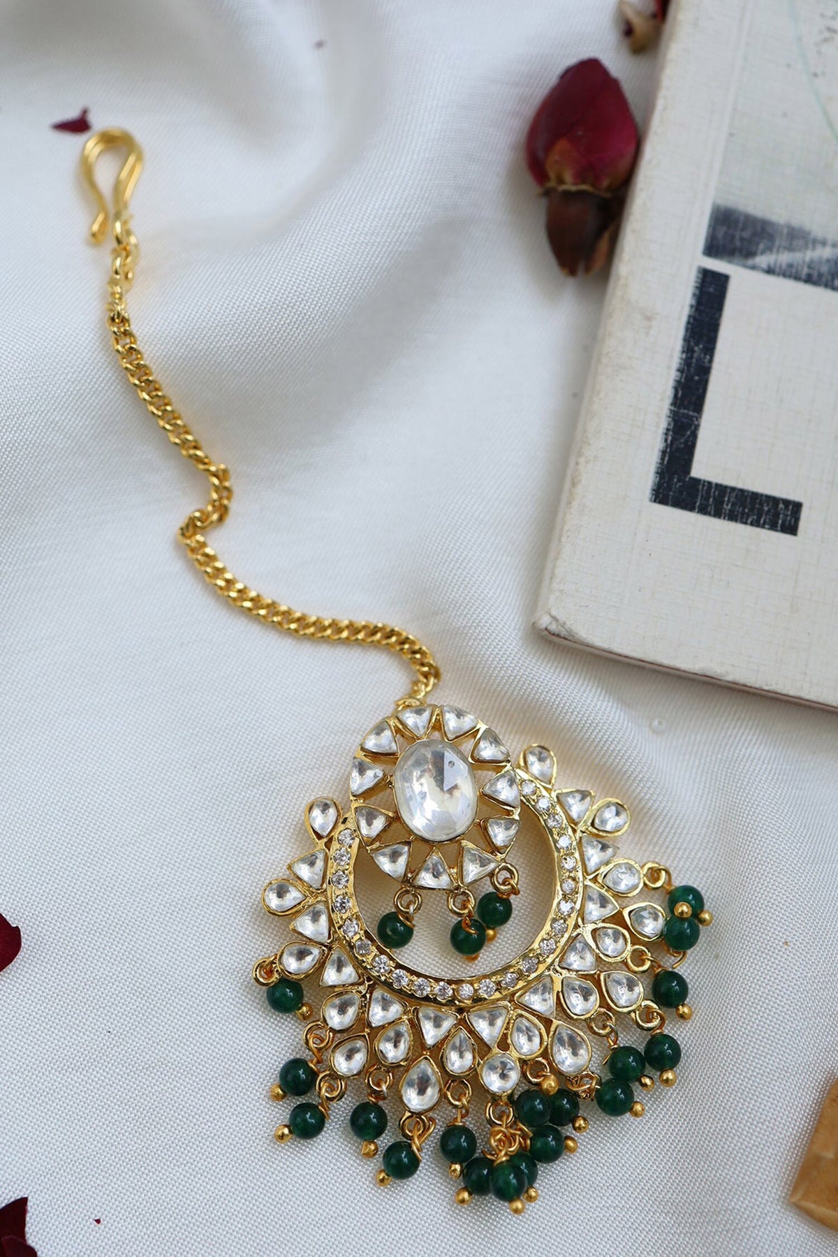 Half Crescent Carved Maangtikka 