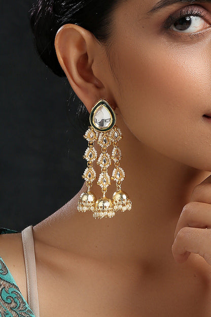 Kundan Embellished Danglers 