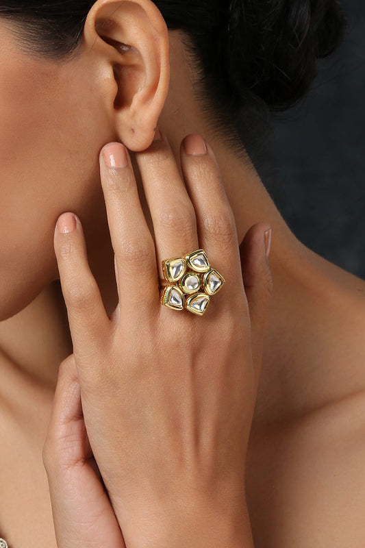 Kundan Embellished Ring 