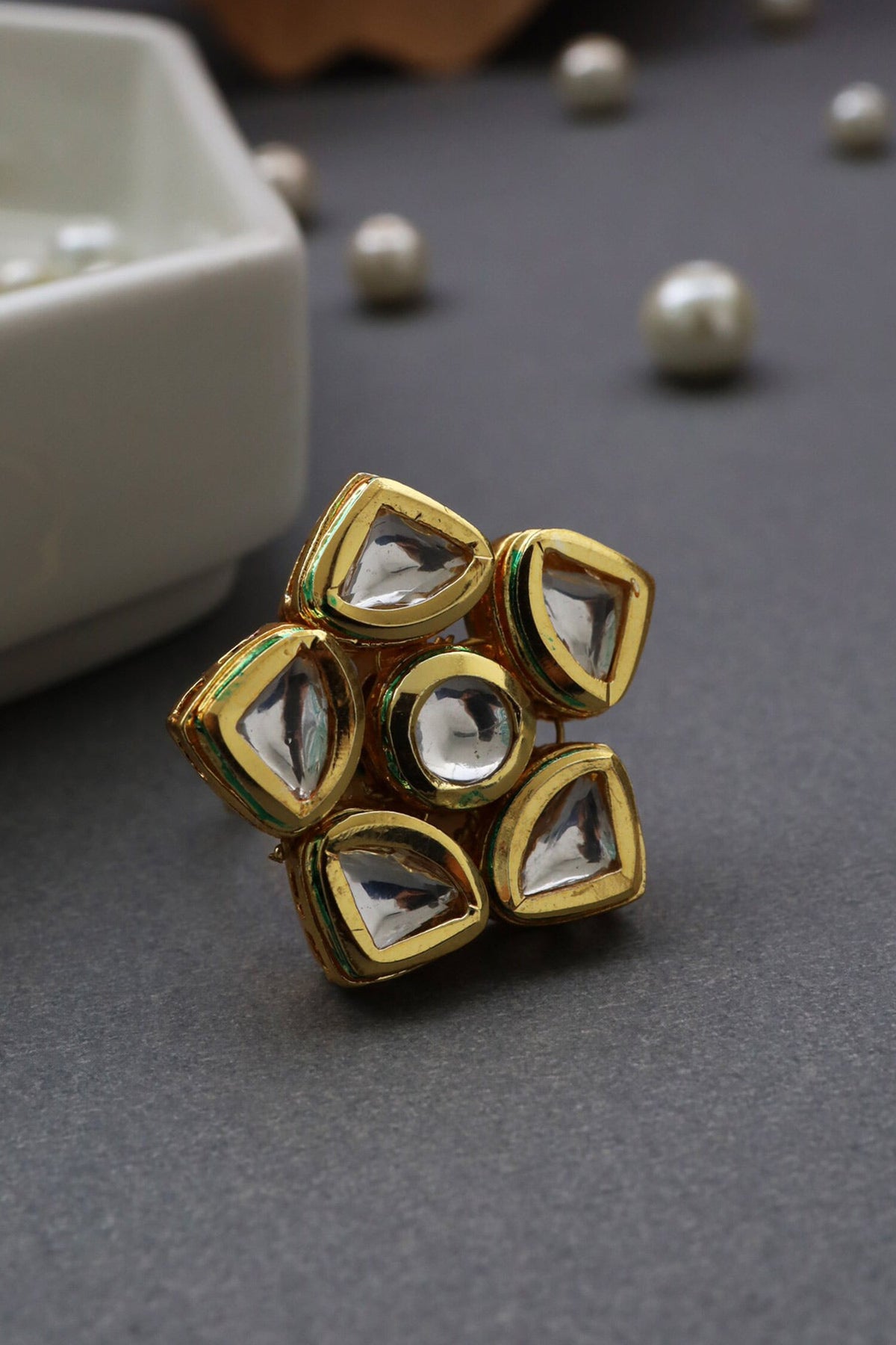 Kundan Embellished Ring 