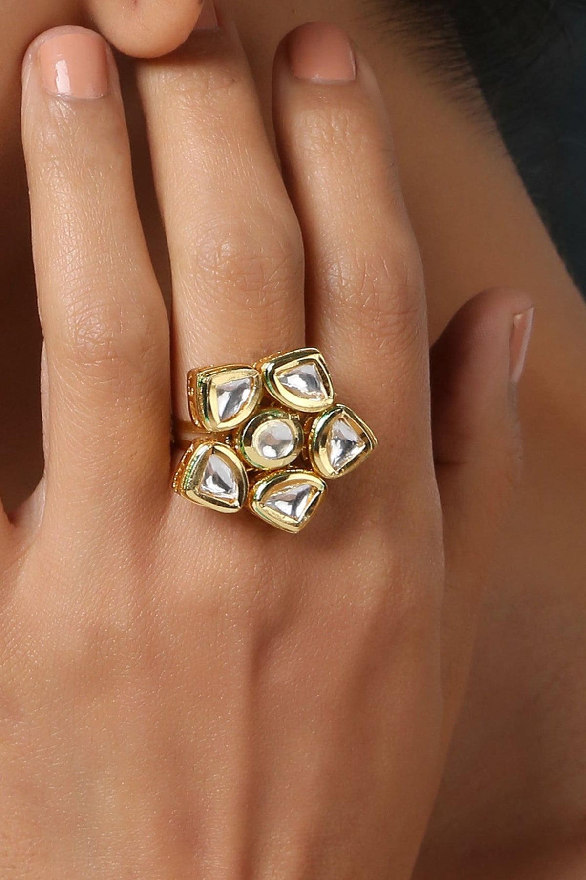 Kundan Embellished Ring 