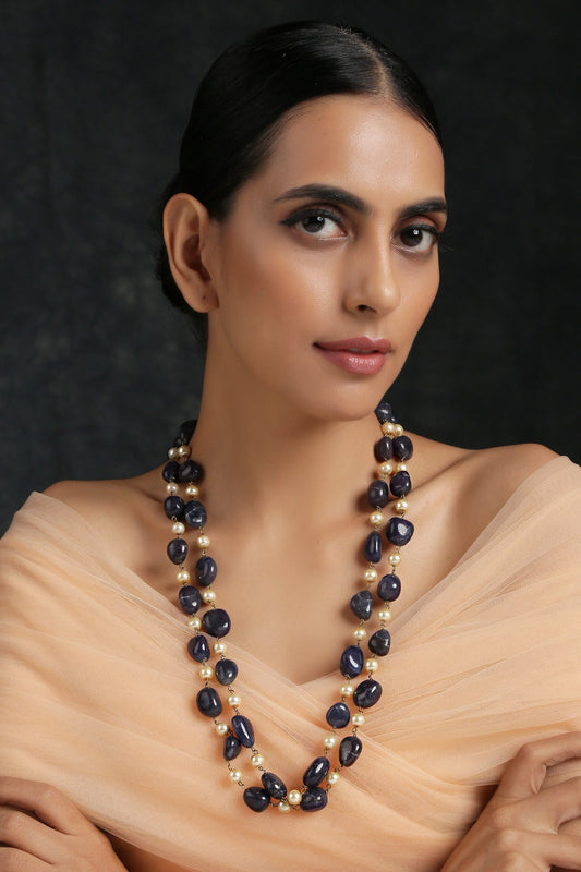 Pearl Embellished Layered Necklace 