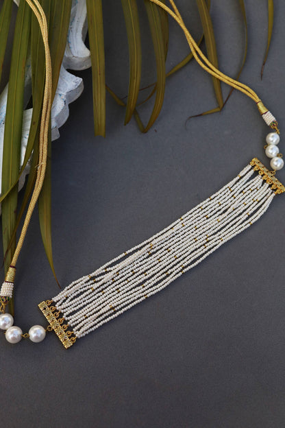 Pearl Embellished Choker 