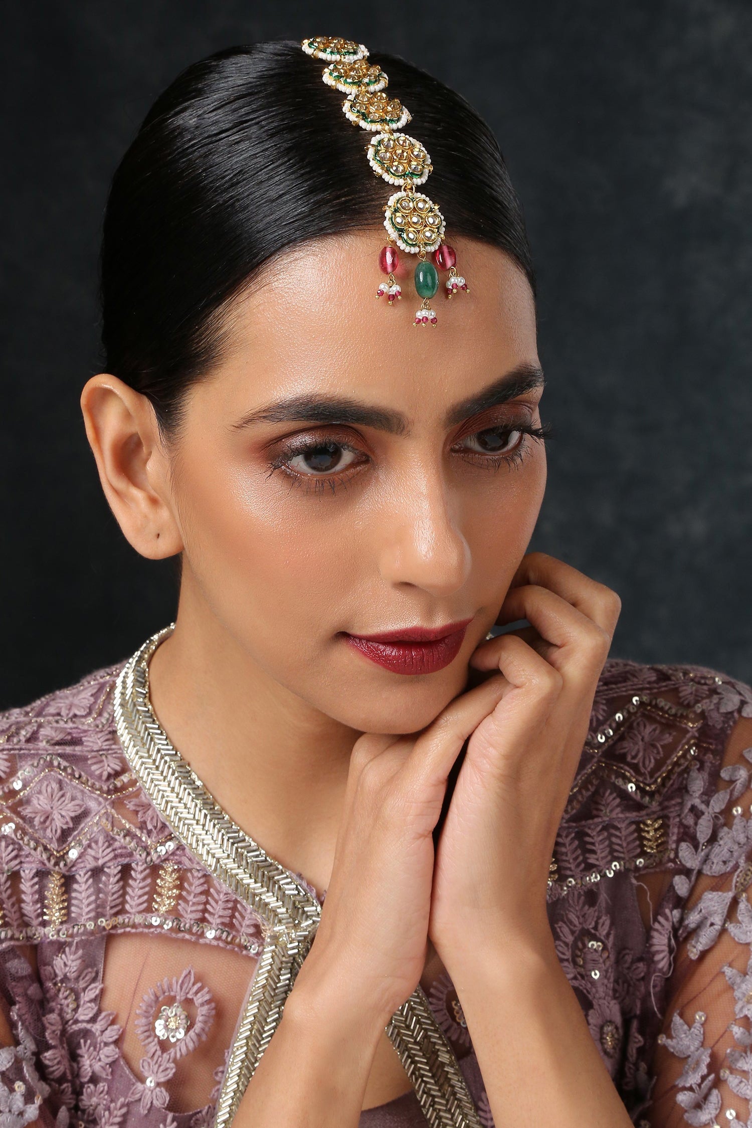 Kundan Studded Maangtikka 