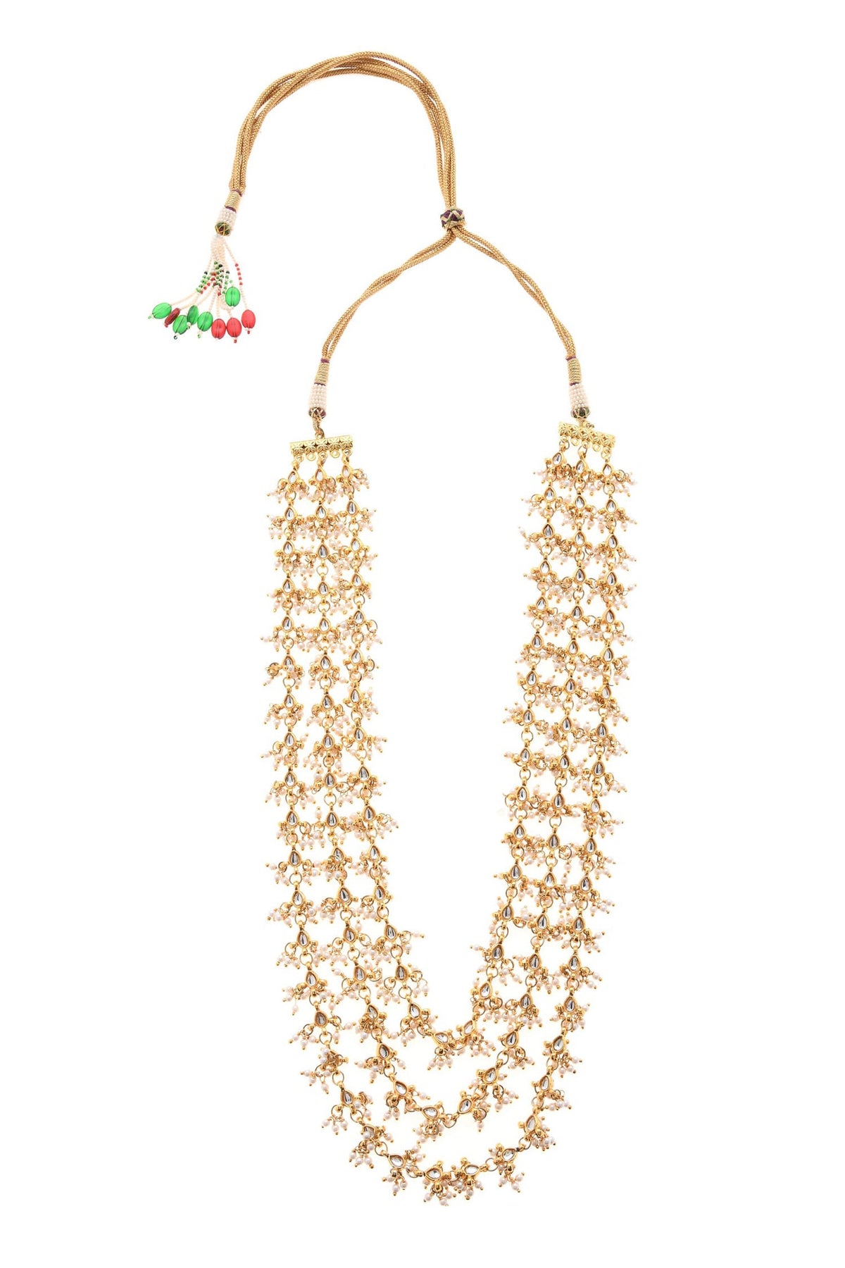 Pearl Embellished Layered Necklace 