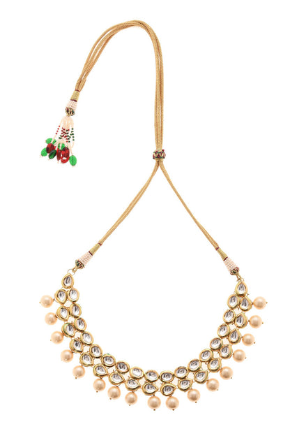 Kundan Embellished Necklace Set 