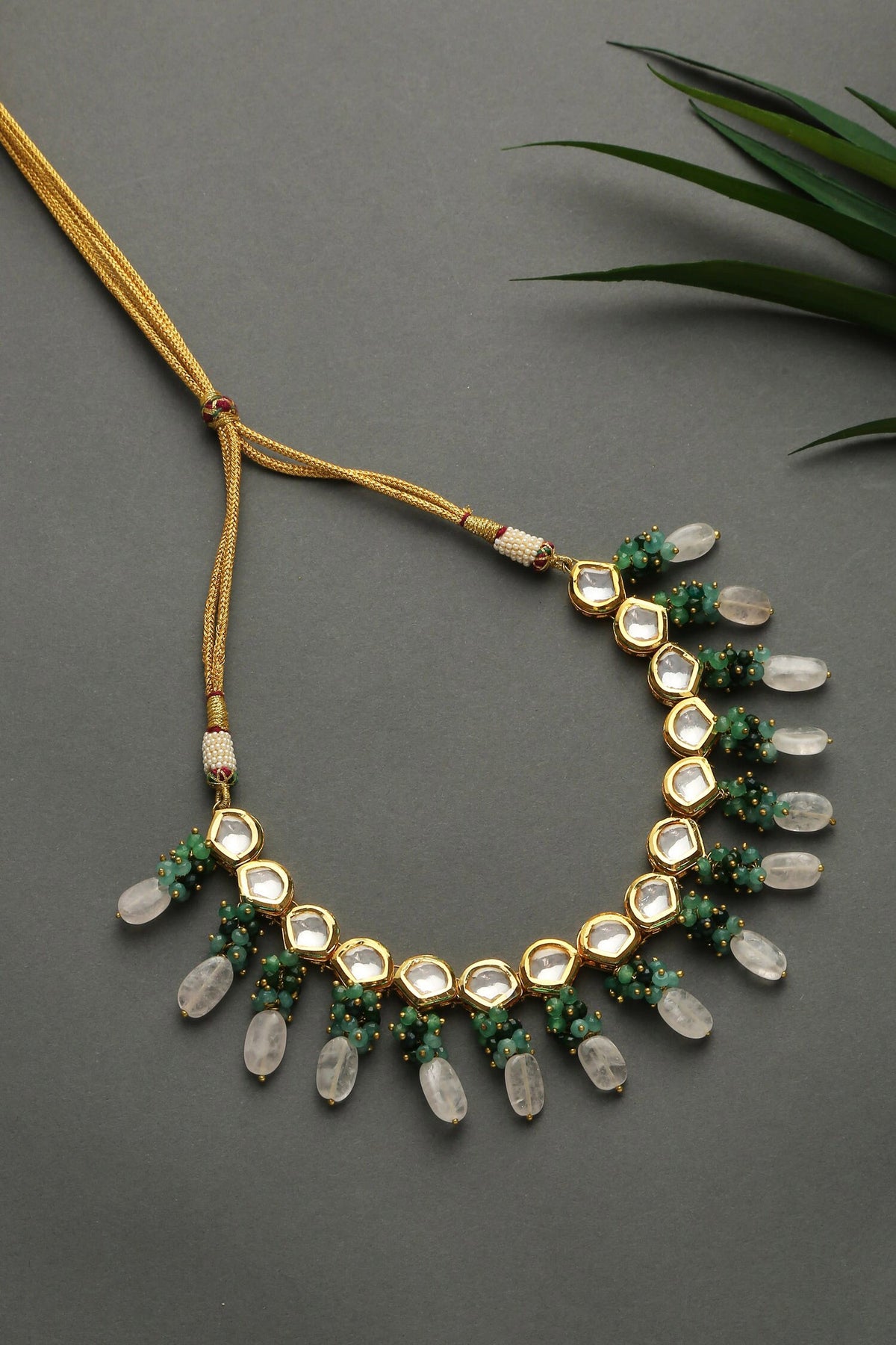 Kundan & Stone Embellished Necklace 
