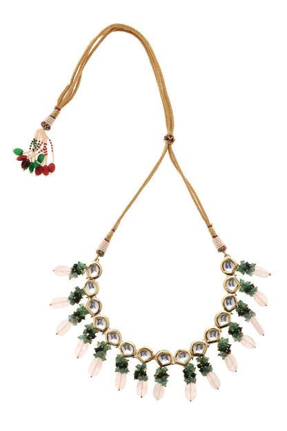 Kundan & Stone Embellished Necklace 
