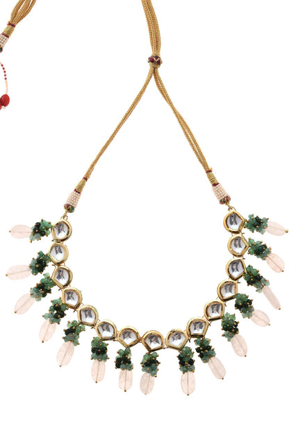 Kundan & Stone Embellished Necklace 