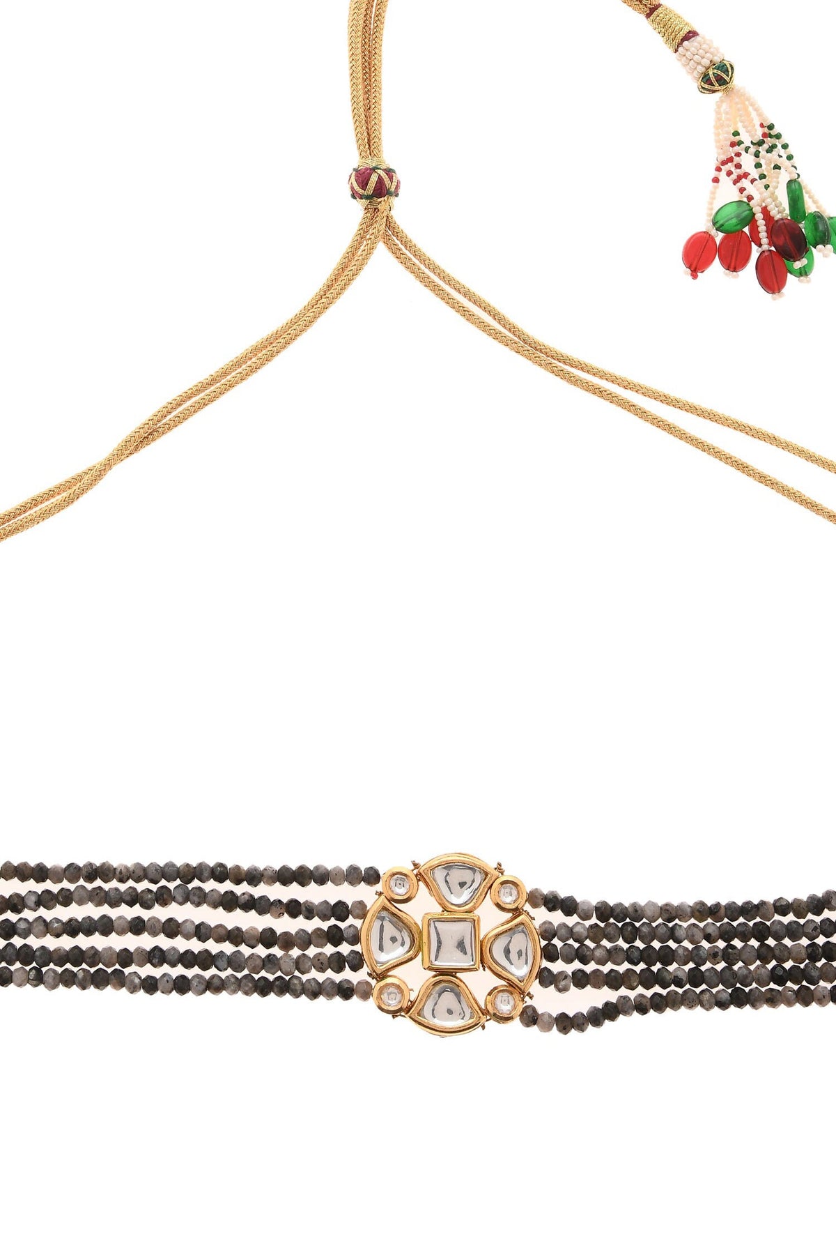 Floral Carved Centre Choker 