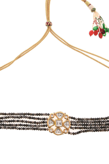 Floral Carved Centre Choker 