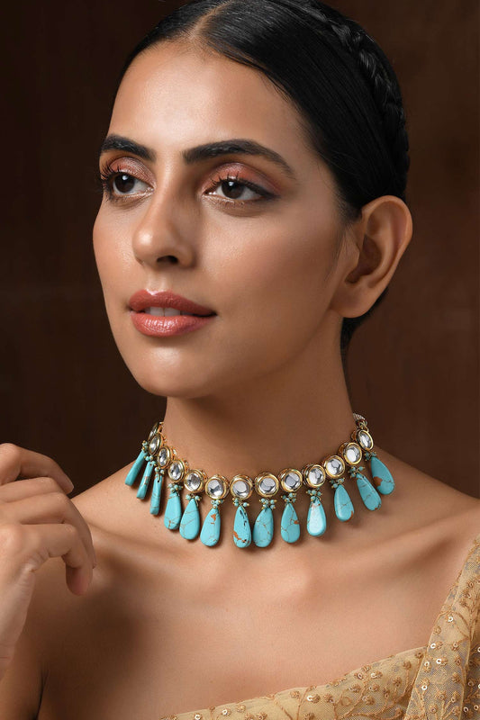 Ravya Tribal Kundan Choker 