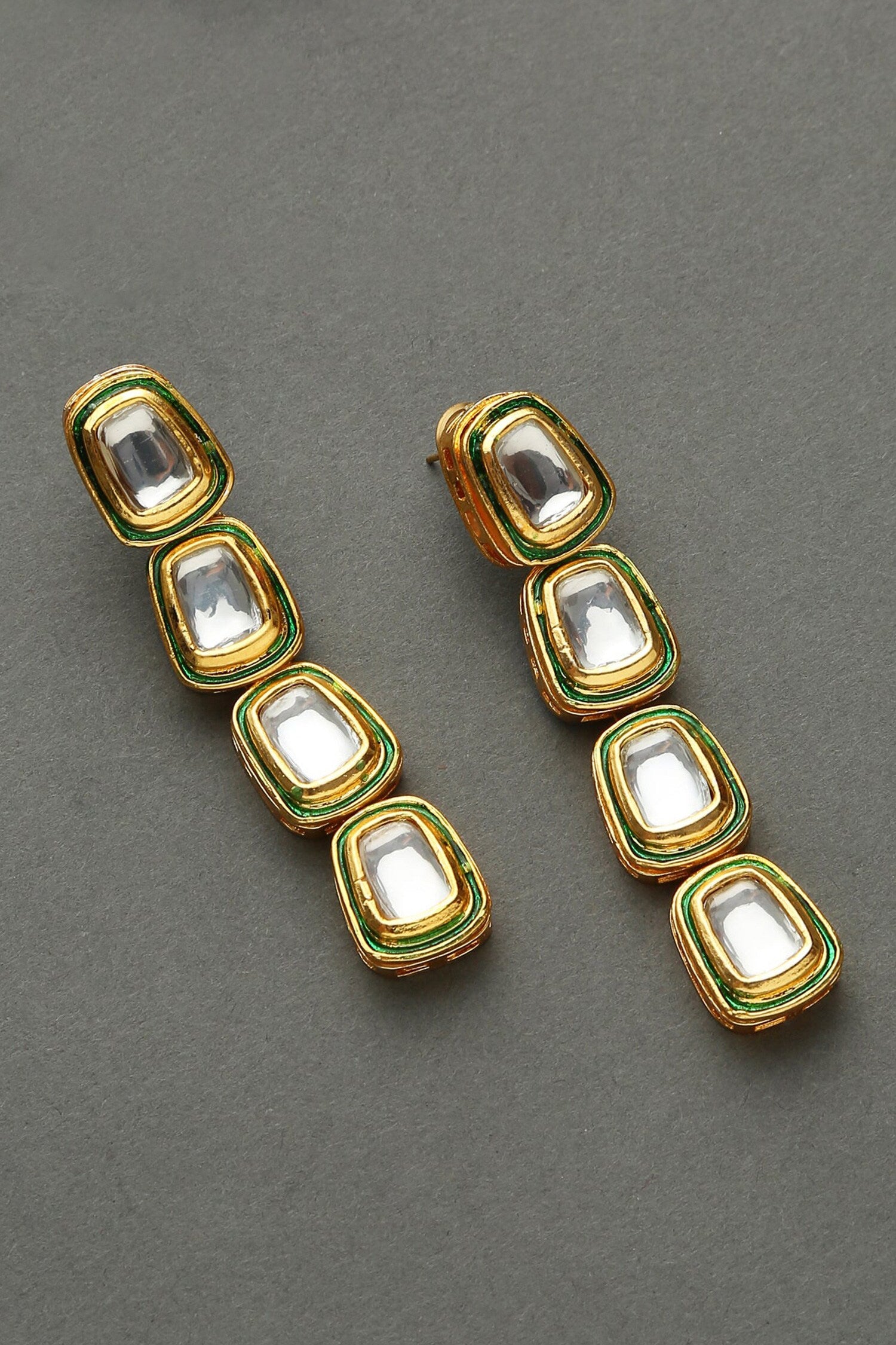 Kundan Work Earrings 