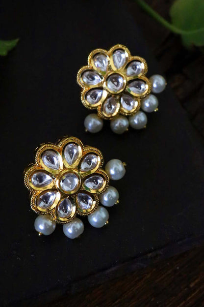 Floral Carved Studs 