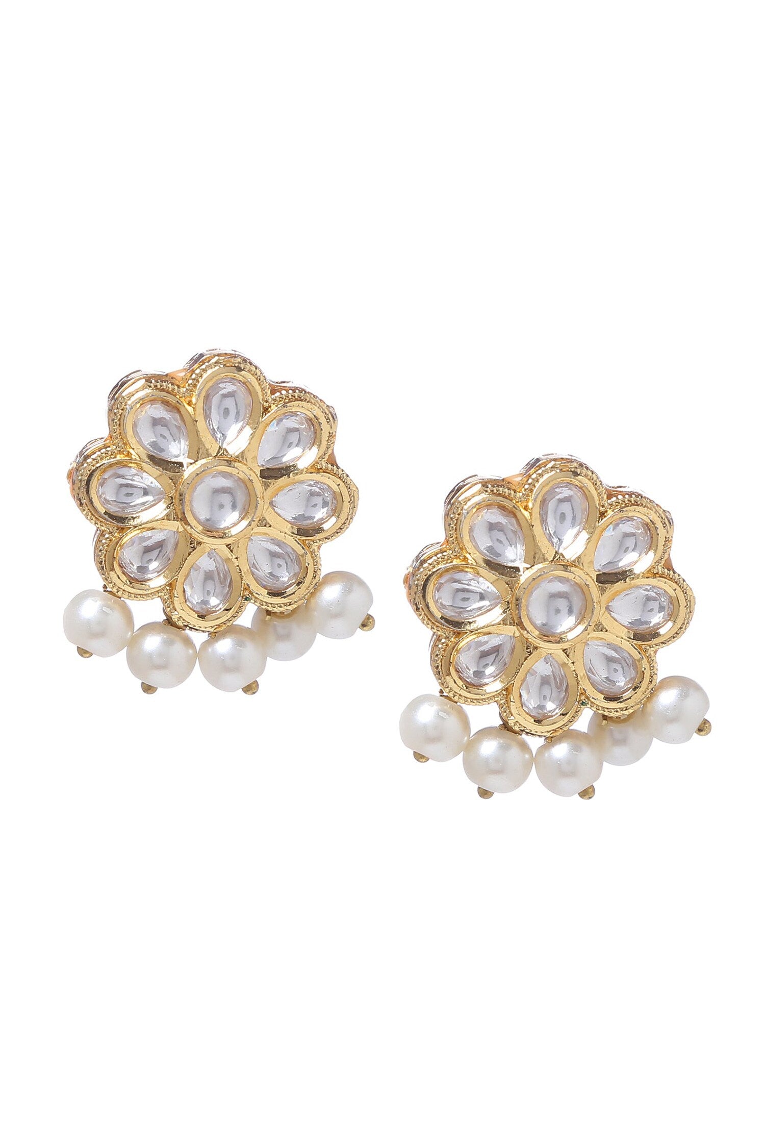 Floral Carved Studs 