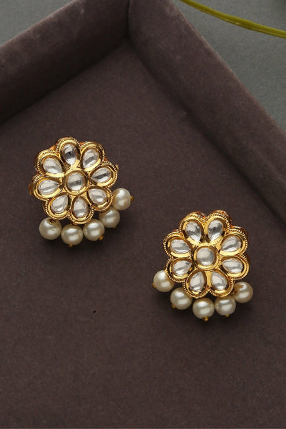 Floral Carved Studs 