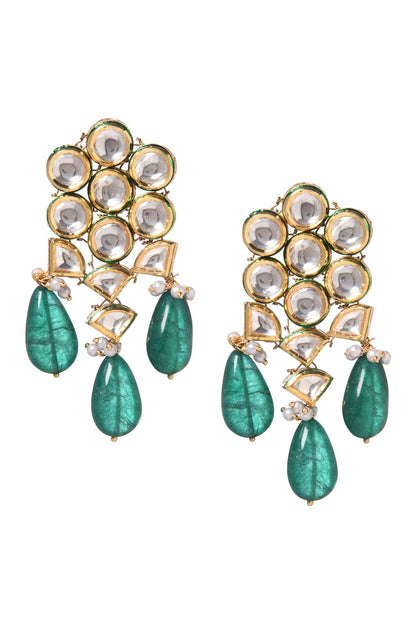 Handcrafted Kundan Earrings 